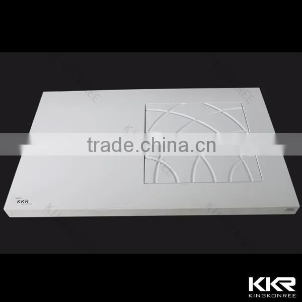 Acrylic Solid Surface Stone Shower Base, Bathroom Shower Base