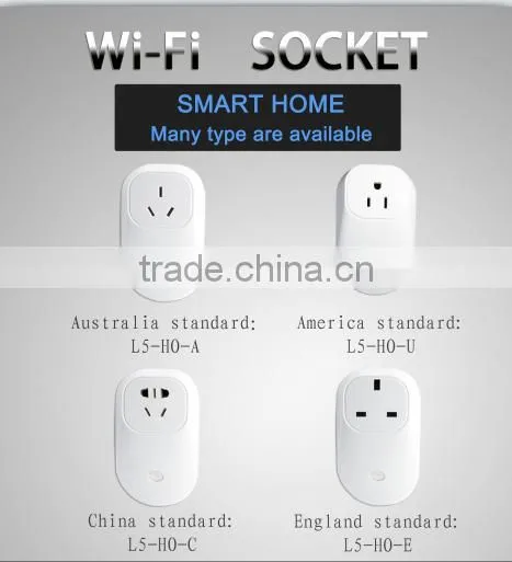 2015 Smart WiFi Power Socket APP Remote Control Universal Smart Socket for Smart Home