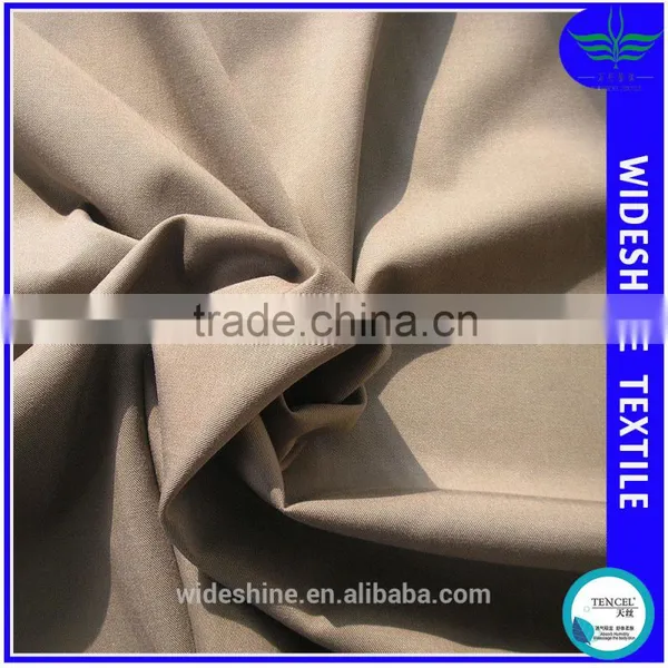 Waxed Tencel Cotton Twill Woven Fabric Lady Pants Material Female Trousers