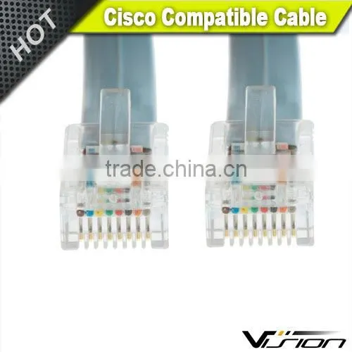 Cisco RJ45 to RJ45 Rollover Console Cable, Light Blue, CAB-500RJ photo-2