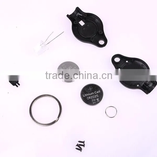 High Quality Plastic 40000mcd White Light LED Promotion Key Chain Factory photo-6