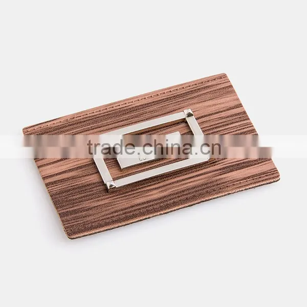 Faux Leather Labels Engraved Metal Labels Custom Leather Patch photo-5