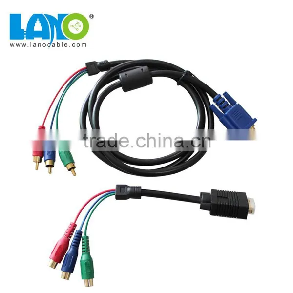 HD 15pin Male to Rca s Video Vga Cable photo-5