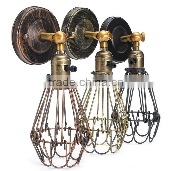 E27 Morden Loft Metal Vintage Industrial Sconce Wall Light photo-2