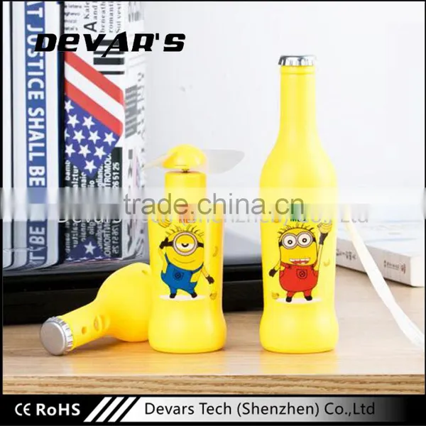 Creative Gift Bottle Shape Cartoon Air Cooling Electric Fans photo-2