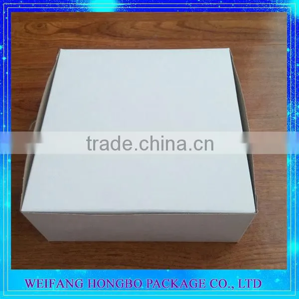 Factory Price 6 8 Inch White Red Cake Box Packaging With Handle Windows