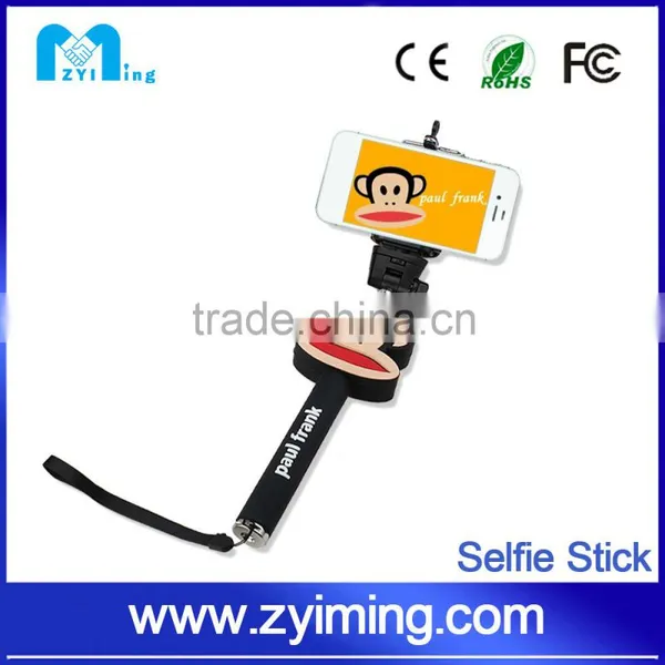 Zyiming Wholesale Cartoon Selfie Stick YM-Z07-7 Monopod Selfie Stick Rubber Cap for Smartphone photo-5