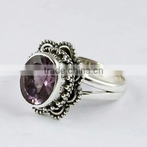 Oriental !! Amethyst 925 Sterling Silver Ring, Wholesale Silver Jewellery, 925 Silver Jewellery photo-3