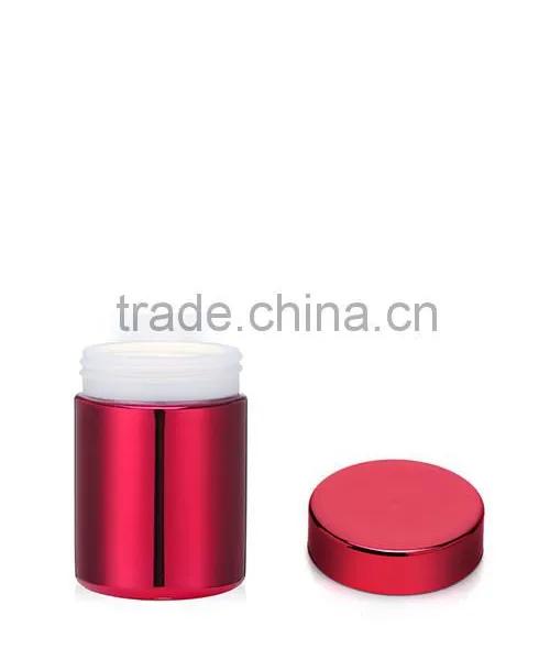 8oz/250ml Red Chromed/ Metallized Plastic HDPE Bottle
