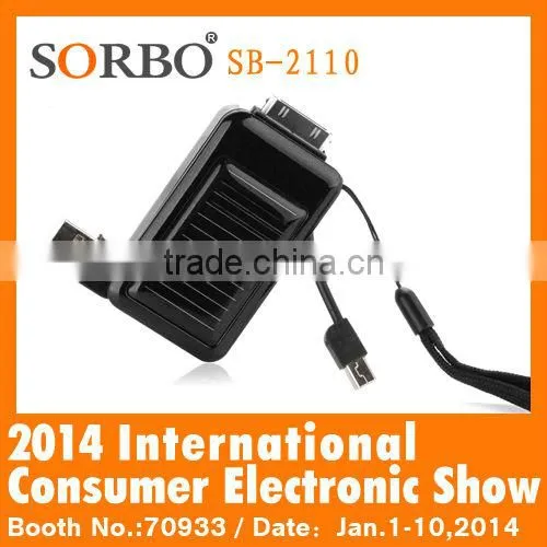 CE Travel Phone Charger With Solar Panel