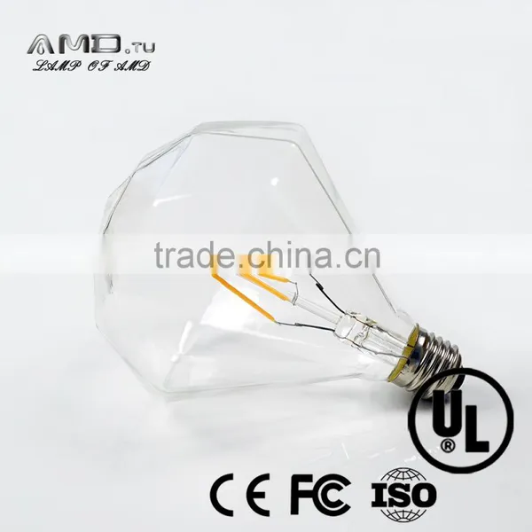Diamond Decorative Led Filament 3W 4W 5W E27 E26dimmable Vintage Led Bulb photo-4