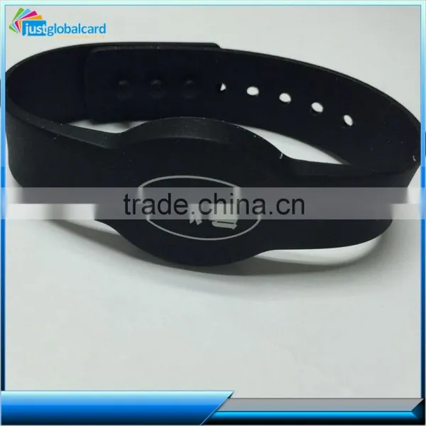 Hot Sell!!!Silicone Rfid Key Logo rf T5577 Wristband