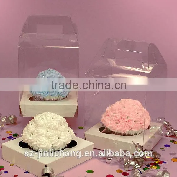 One Stander Tuck Top Clear Plastic Cake Box photo-3