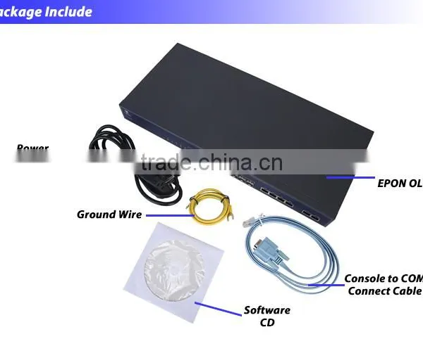 4 PON Port GEPON OLT 20KM Transmission Distance 4GE Interface Support WEB Manage photo-3