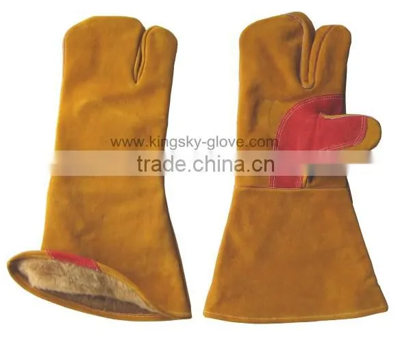 Cow Split Leather Welding Glove