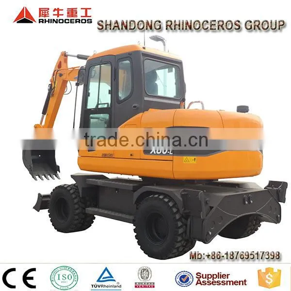 Garden Farm Excavator Japanese Engine Wheel Excavator With Backhoe for Sale photo-5