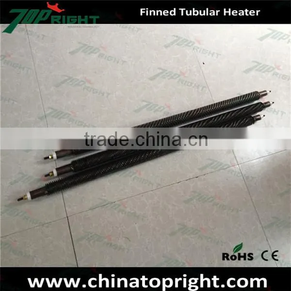 Topright-made 3kw Industrial Finned Tubular Heater Water Heating Element