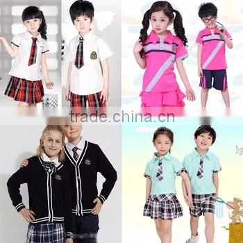 China Manufacturers Kids Clothes Summer Primary School Uniform Designs photo-4