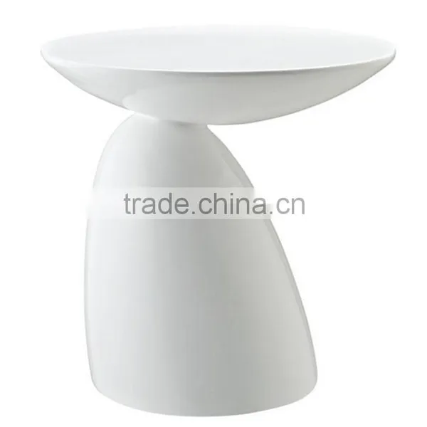 Modern Flow Fiberglass Side Table, Mushroom Shape photo-2