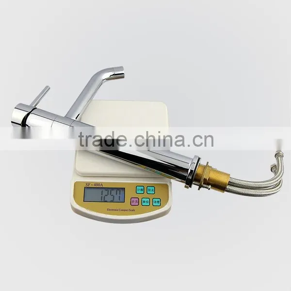 USA Wolverine Long Neck Brass Kitchen Faucet photo-5