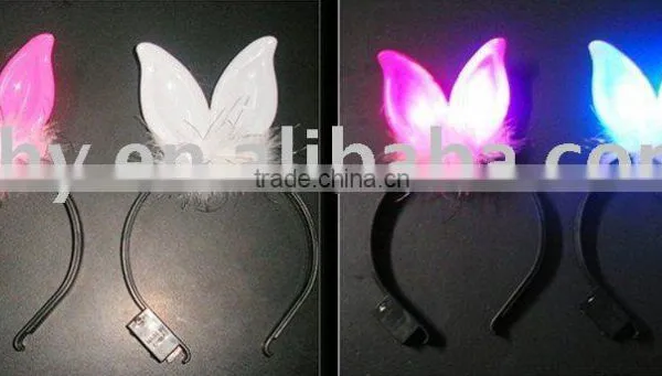 Smaller Rubber Ear LED Hair Headband