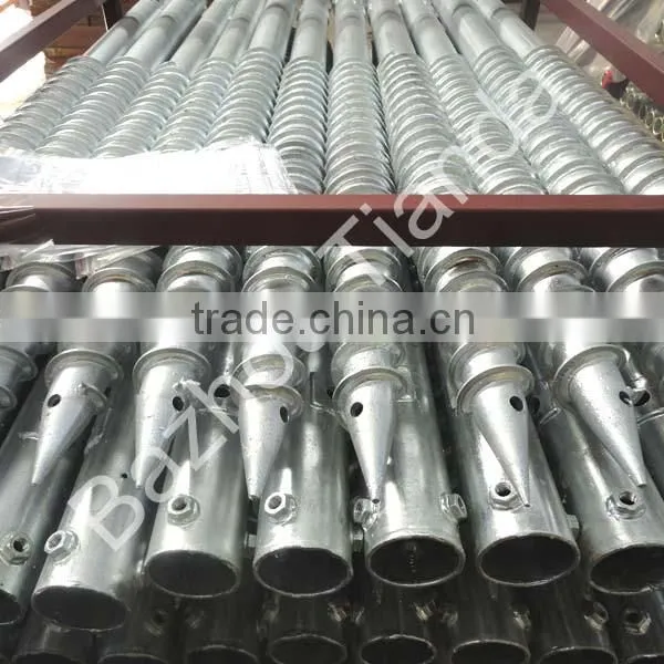 Hot-dip Galvanized Ground Screw Pile for Foundations of Solar Power System photo-4