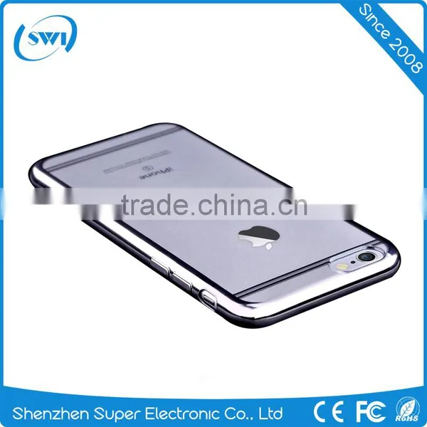Cell Phone Transparent Matte Plating Soft TPU Cases Cover For Iphone 6 6S 6 Plus photo-4