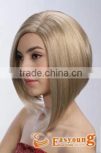 Mono Top Celebrity Beyonce Short Bob Wigs for Black Women photo-4