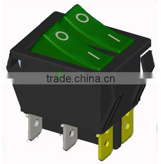 Blue Light DPDT Rocker Switch 20A 125V photo-3