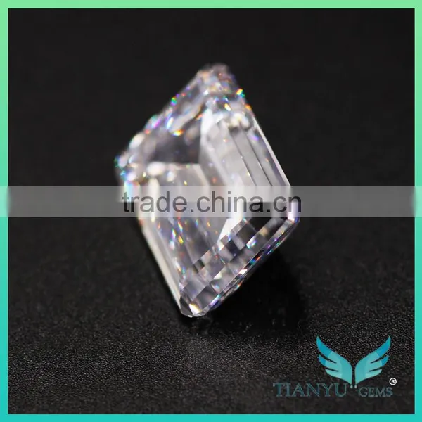 Wholesale 7*9mm 2ct Super White Colorless Emerald Cut China Synthetic Moissanite Diamond for Ring photo-3