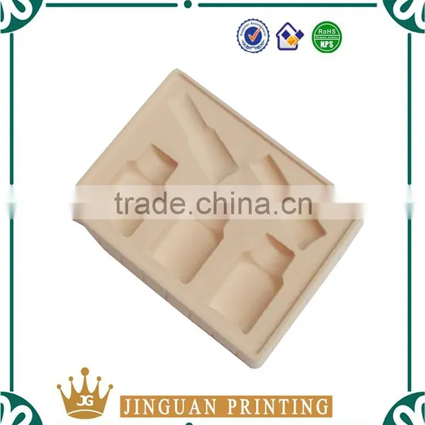 White Flocking PVC Plastic Cosmetic Tray photo-3