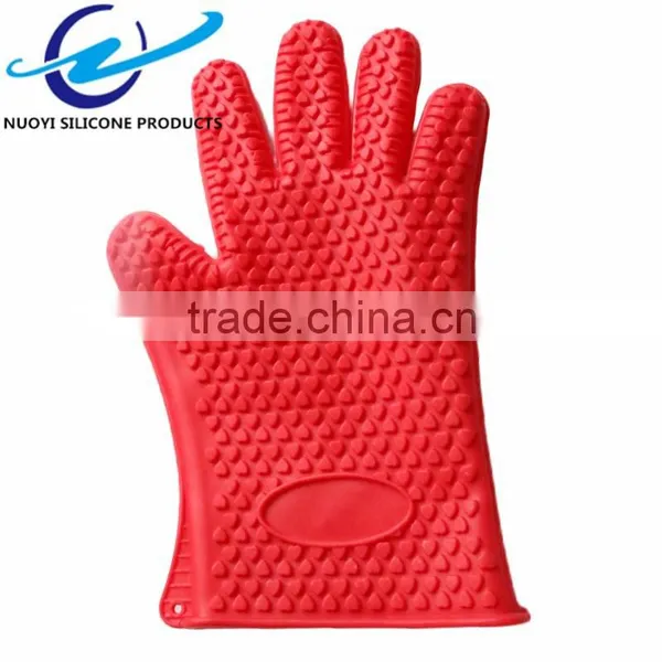 Heat Resistant Silicone Oven Glove With Five Fingers photo-2