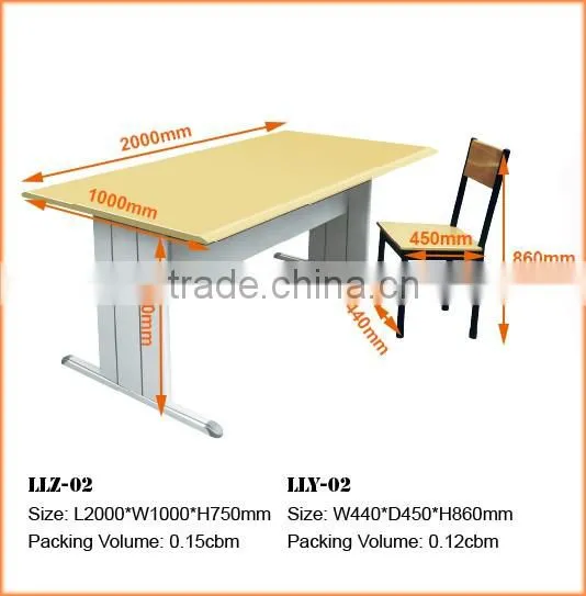 Library Furniture Metal Desk and Chair Set photo-2