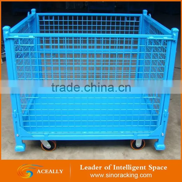 Aceally Stackable Welded Customied Metal Wire Mesh Crate photo-4
