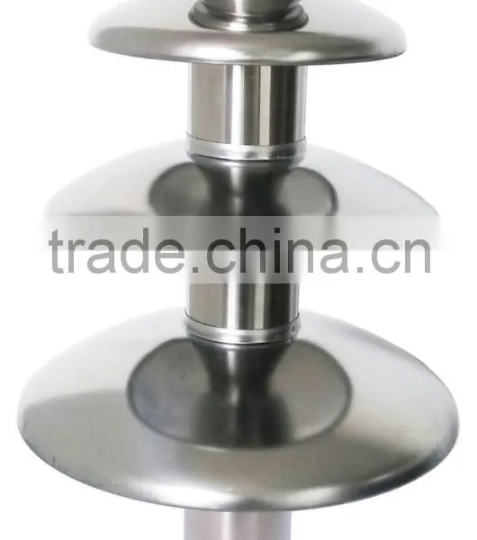 4 Layer Tier 170W Stainless Steel Chocolate Fondue Fountain With CE photo-3