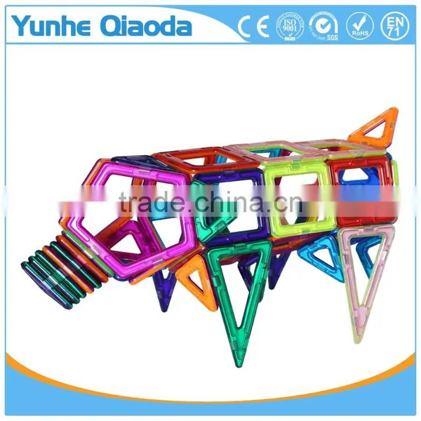 Creative Kids DIY Toy Educational Magnetic Bulding Solid Plastic Block photo-3