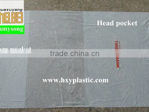 LDPE Plastic Disposable Car Seat Cover for Two Pockets photo-2