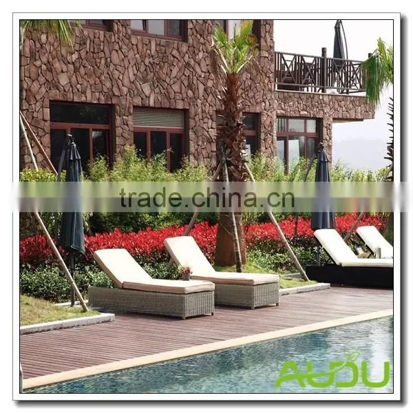 Philadelphia Patio Outdoor Wicker Lounger photo-3