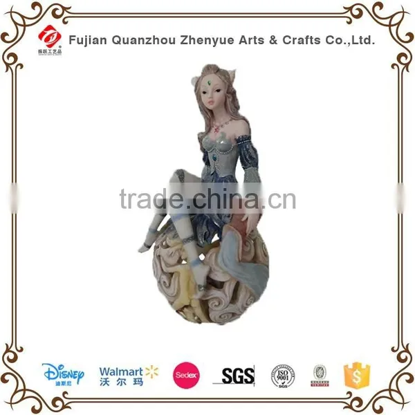 Custom Polyresin Thumbelina Cartoon Character Crafts Resin Garden Sister Garden Gnomes Statue Decoration photo-4