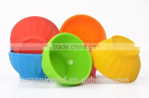 Silicone Bowl, Ice Cream Bowl, Baby Bowl Shatterproof Good Hand Feel Baby Favorite photo-2