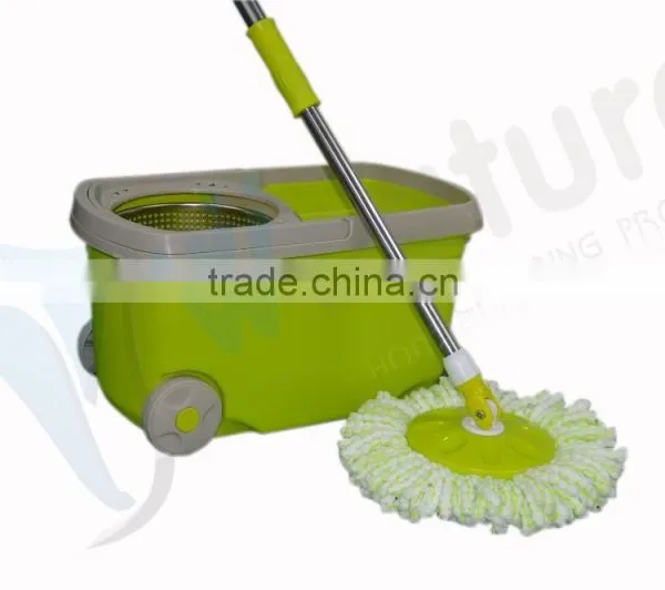 Removable 360 Magic Spin Mop With Two Wheels, Mop With Bucket Walkable Spin Mop photo-3