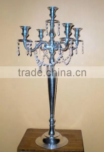 Crystal Hanging Candelabra/ Wedding Crystal Candelabra/wedding Table Candelabra photo-3