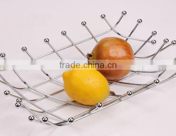 Metal Wire Fruit Basket,Kitchen Metal Fruit Rack Roundness Shape photo-6