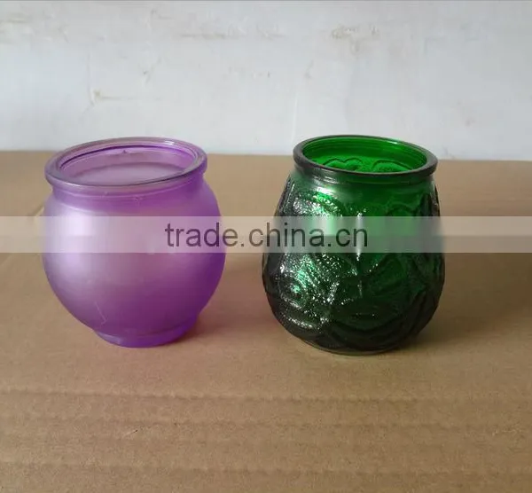Customized Glass Candle Holder, Glass Candle Jar ,Glass Candle Container