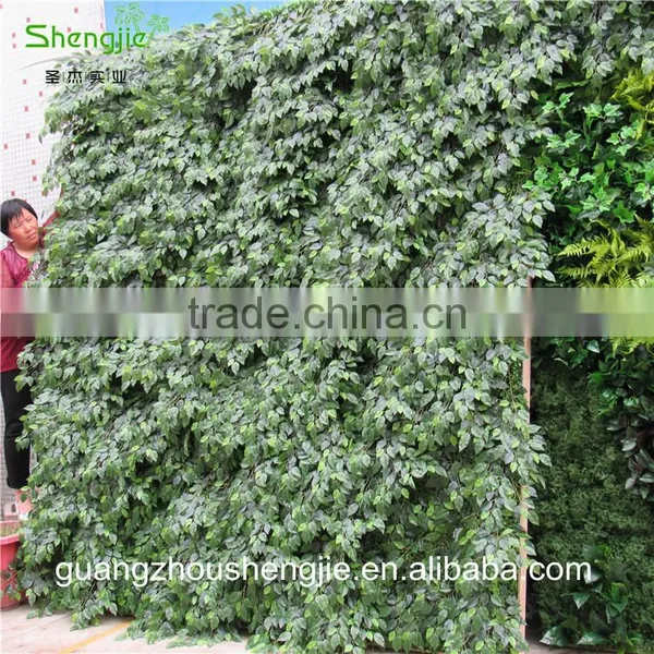 SJLJ013321 Artificial Grass Wall / Plastic Green Wall / Fake Plant Wall for Wall Decoration photo-5