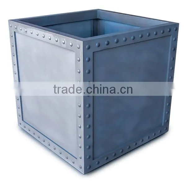 FO-9C51 Square Corten Steel Flower Pot/garden Planter photo-4