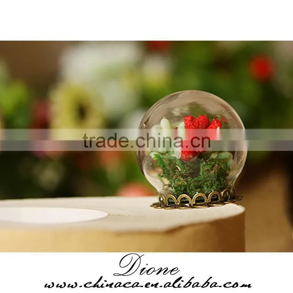 Fancy Landscape Miniature Model Flower Inside Glass Dome Miniature photo-6