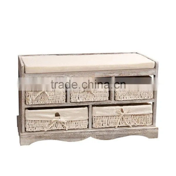 Vintage Wooden Shoe Cabinet photo-3