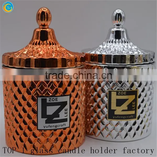 Silver Decorative Glass Candy Jars photo-2