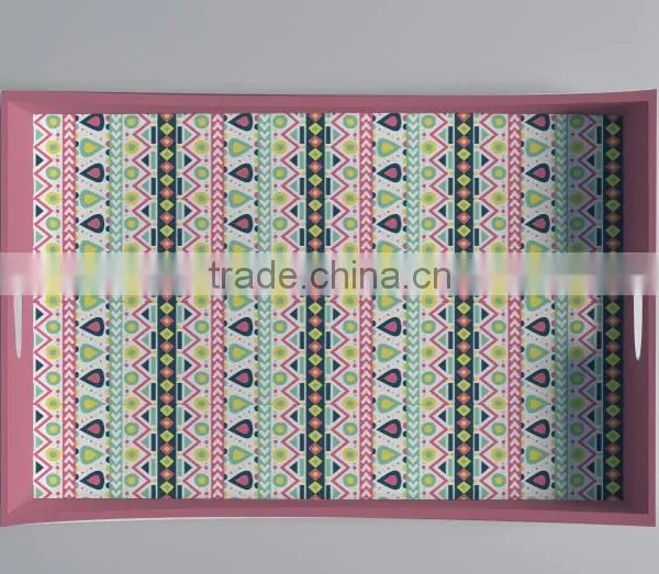 New Design Rectangular Custom Wooden Serving Tray photo-4